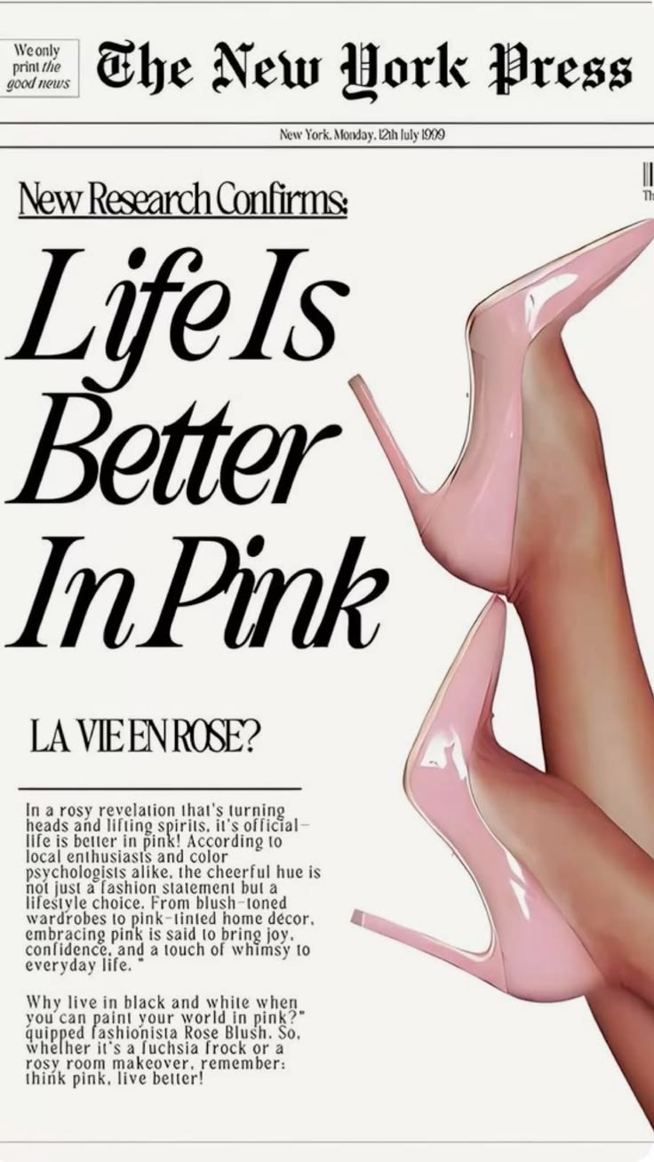 LIVE IS BETTER IN PINK